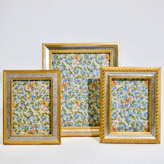 Italian Florentine Carved Wood Cable Photo Frame, 8x10, 5x7, 4x6 | Made in Tuscany