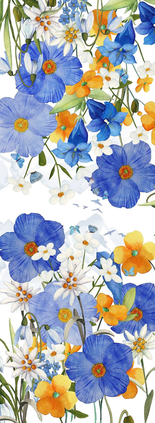 Alpi Flora Pure Linen Table Runner | Made in Sicily