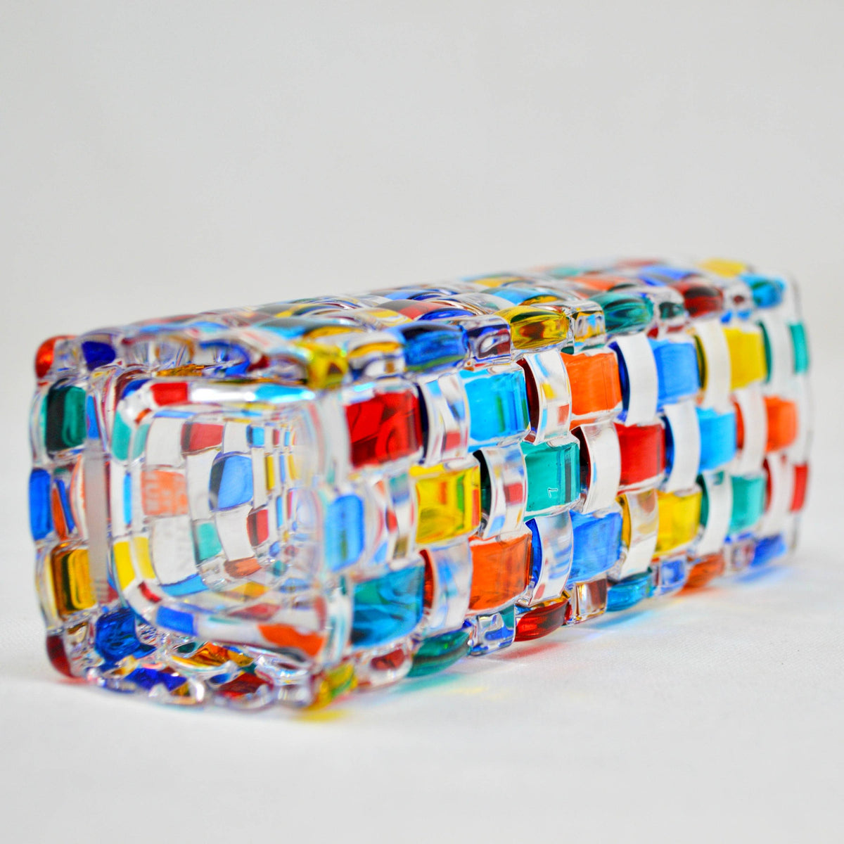 Bossanova Bud Vase, Hand-Painted Italian Crystal | Made in Venice