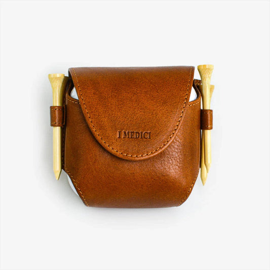 Leather Golf Ball Holder | Made in Italy