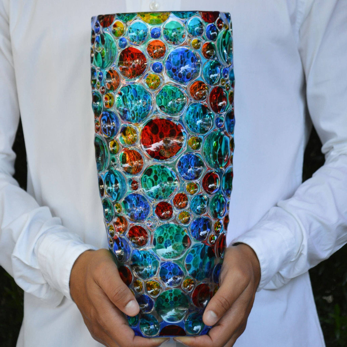 Lisboa Grande Vase, Hand-Painted Crystal | Made in Venice