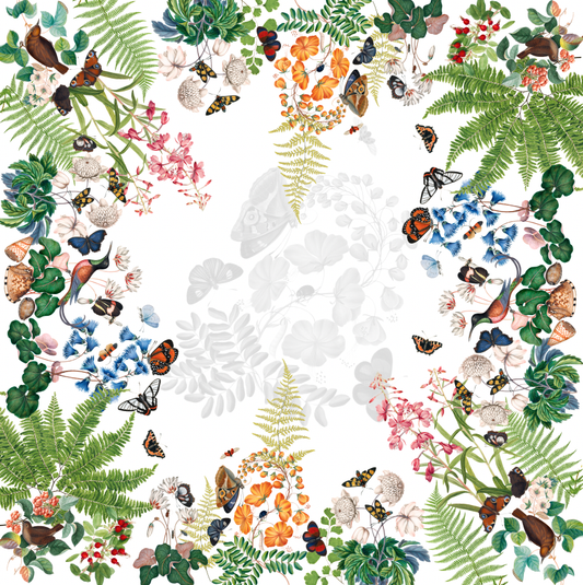 Ferns Cotton Satin Tablecloth | Made in Sicily