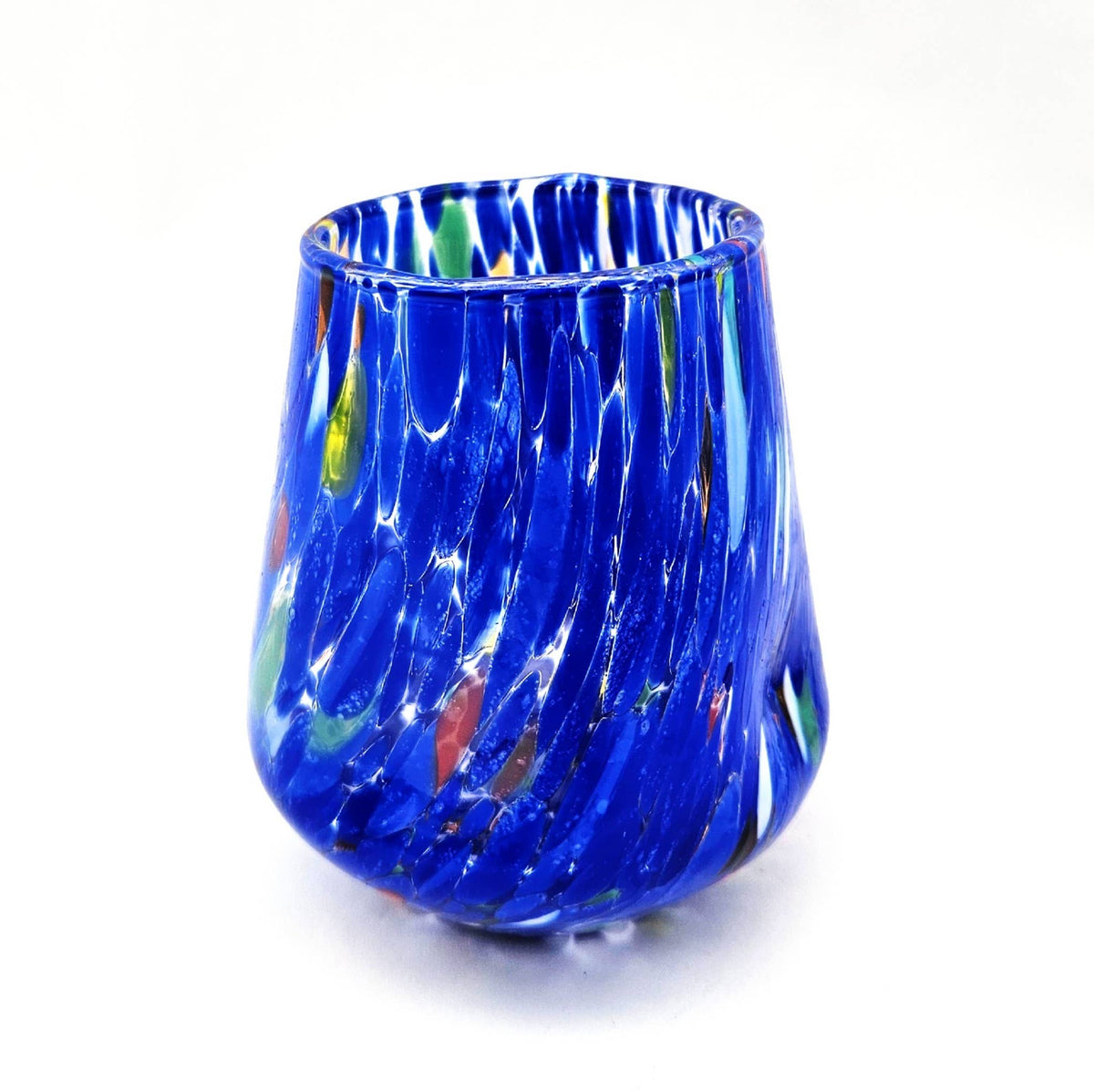 Murano Glass Stemless Wine - Assorted Color Opt | Made in Veneto