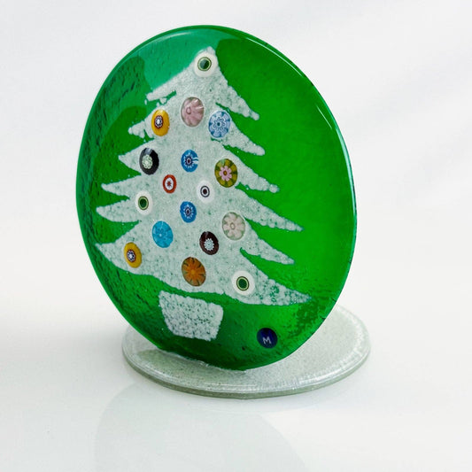 Murano Glass Votive Holder - Christmas Tree | Made in Veneto