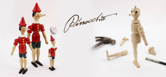 Pinocchio Wooden Toy Figure