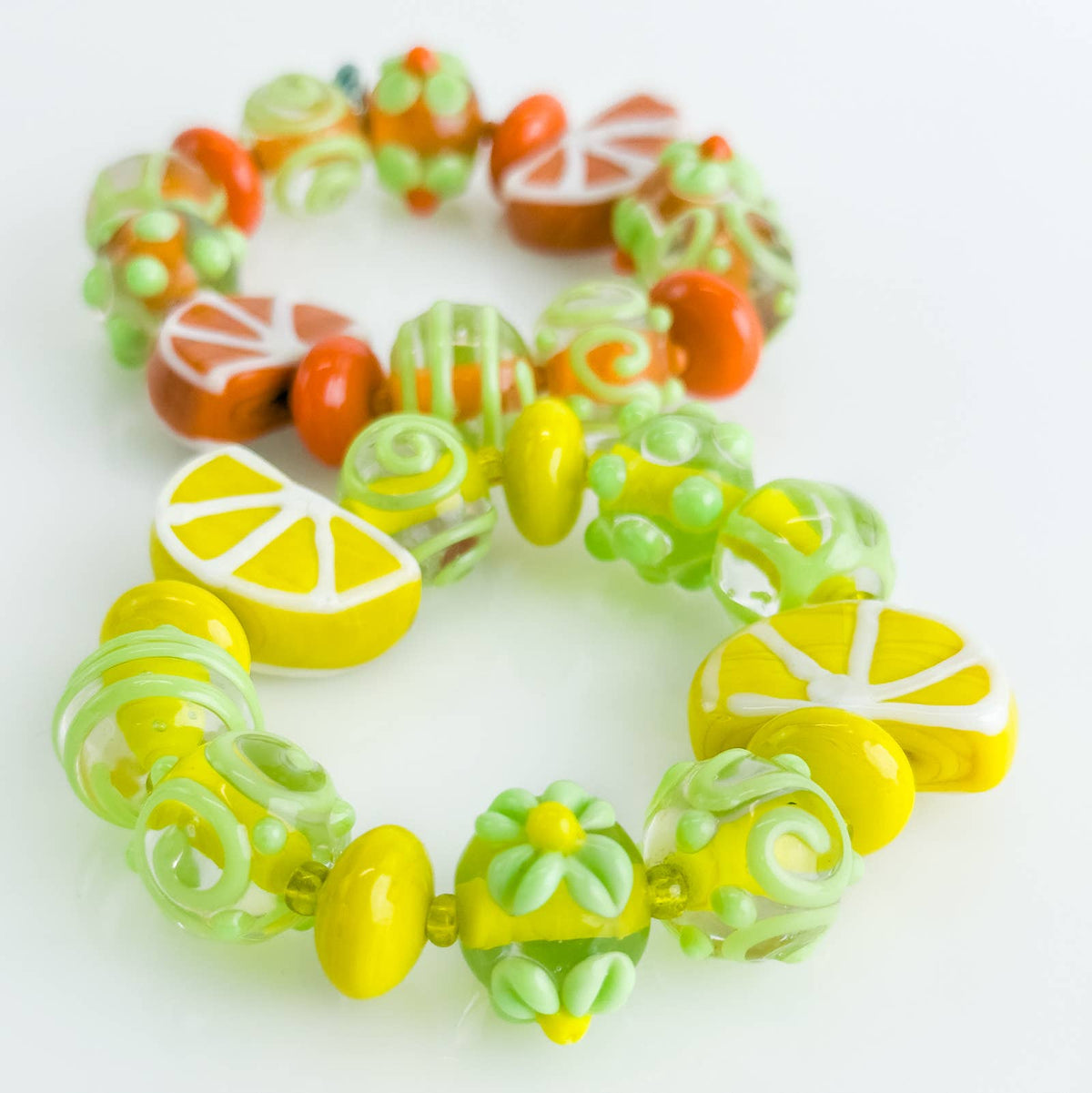 Big Beaded Bracelet - Murano Glass - Fruity and Fun Beads | Made in Veneto