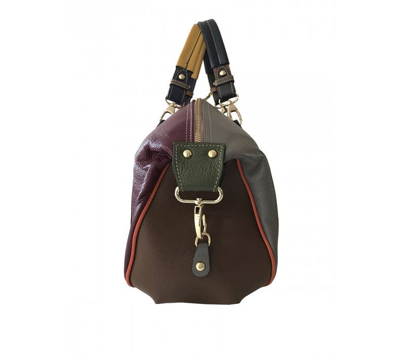 Monica Italian Leather Overnight Bag | Made in Tuscany