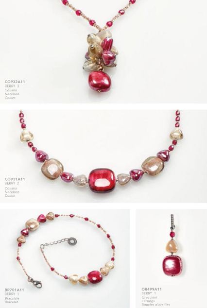 Berry Murano Glass Jewelry Collection Antica Murrina - 2 Colors | Made in Venice