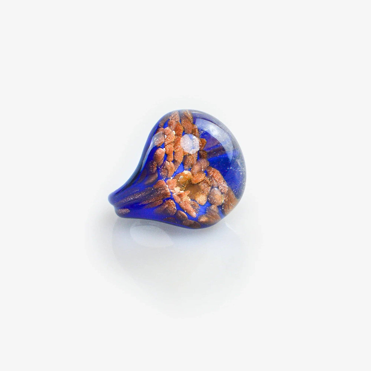 Bombato Avventurina Murano Glass Ring | Made in Venice