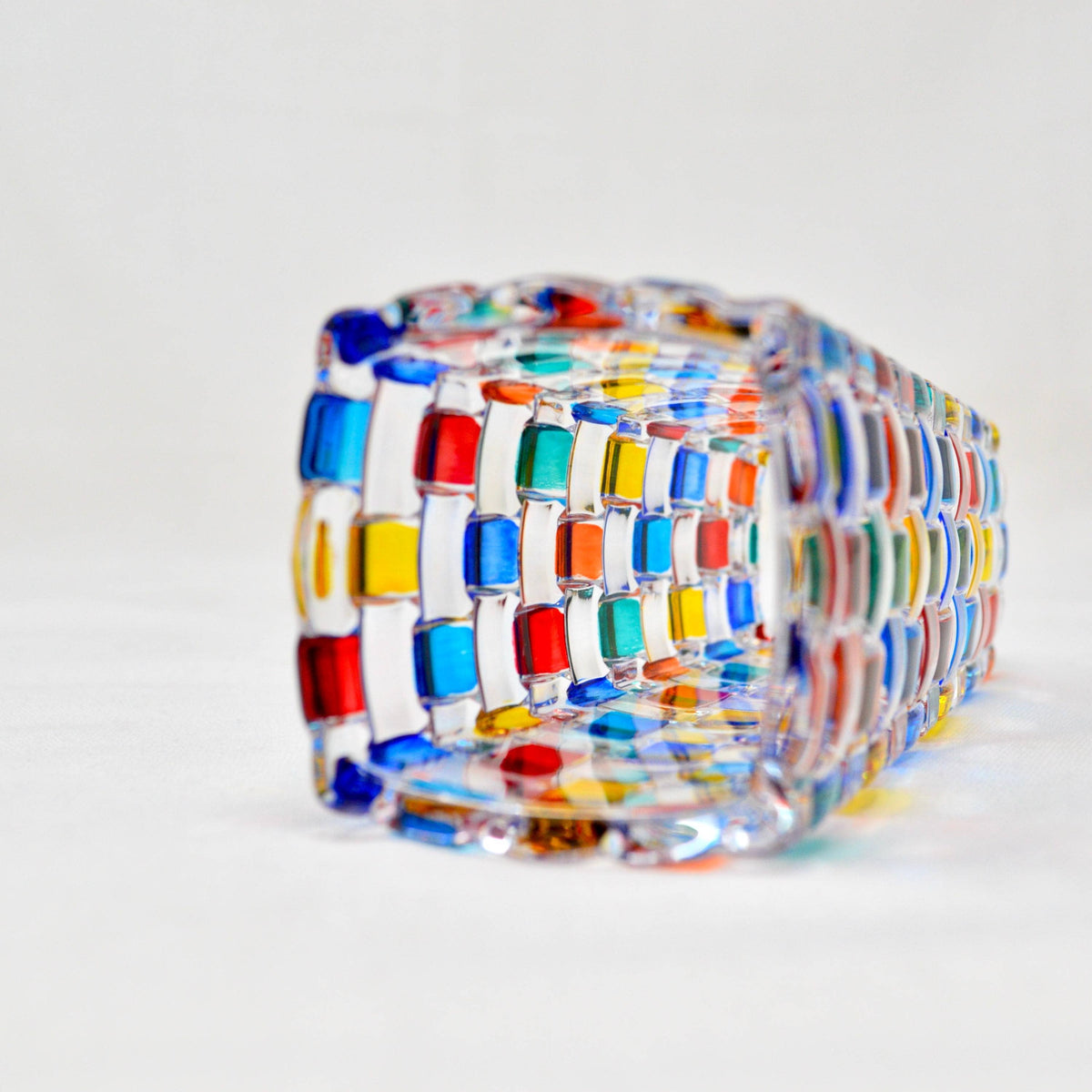 Bossanova Bud Vase, Hand-Painted Italian Crystal | Made in Venice