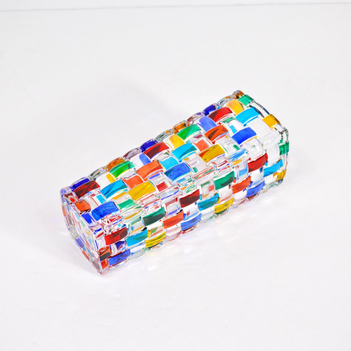 Bossanova Bud Vase, Hand-Painted Italian Crystal | Made in Venice