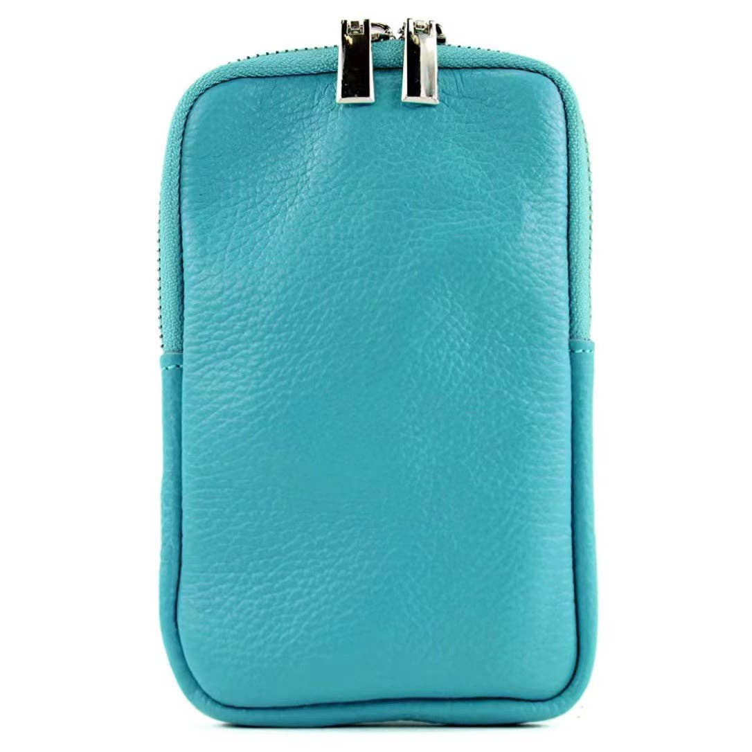 Modarno Small Shoulder Bag for Mobile Phones for Men and Women in Genuine Leather 11cm x 2cm x 18cm | Made in Italy