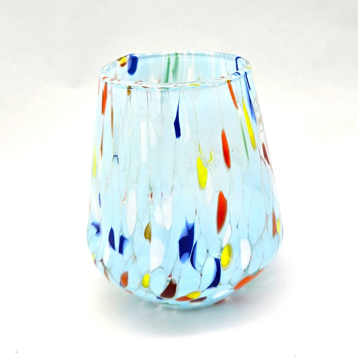 Murano Glass Stemless Wine - Assorted Color Opt | Made in Veneto