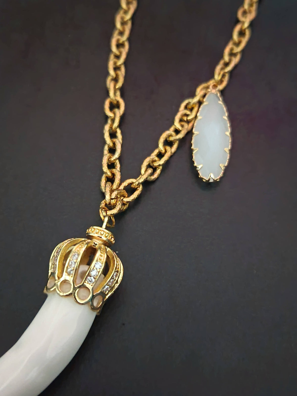 Women's ceramic horn necklaces Red | Made in Lazio