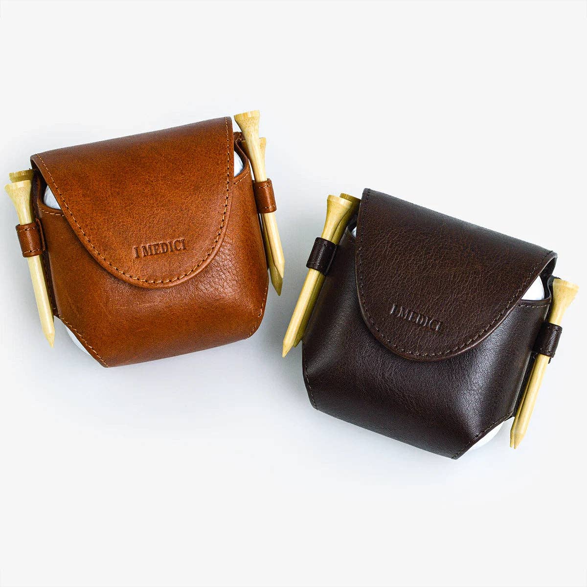 Leather Golf Ball Holder | Made in Italy