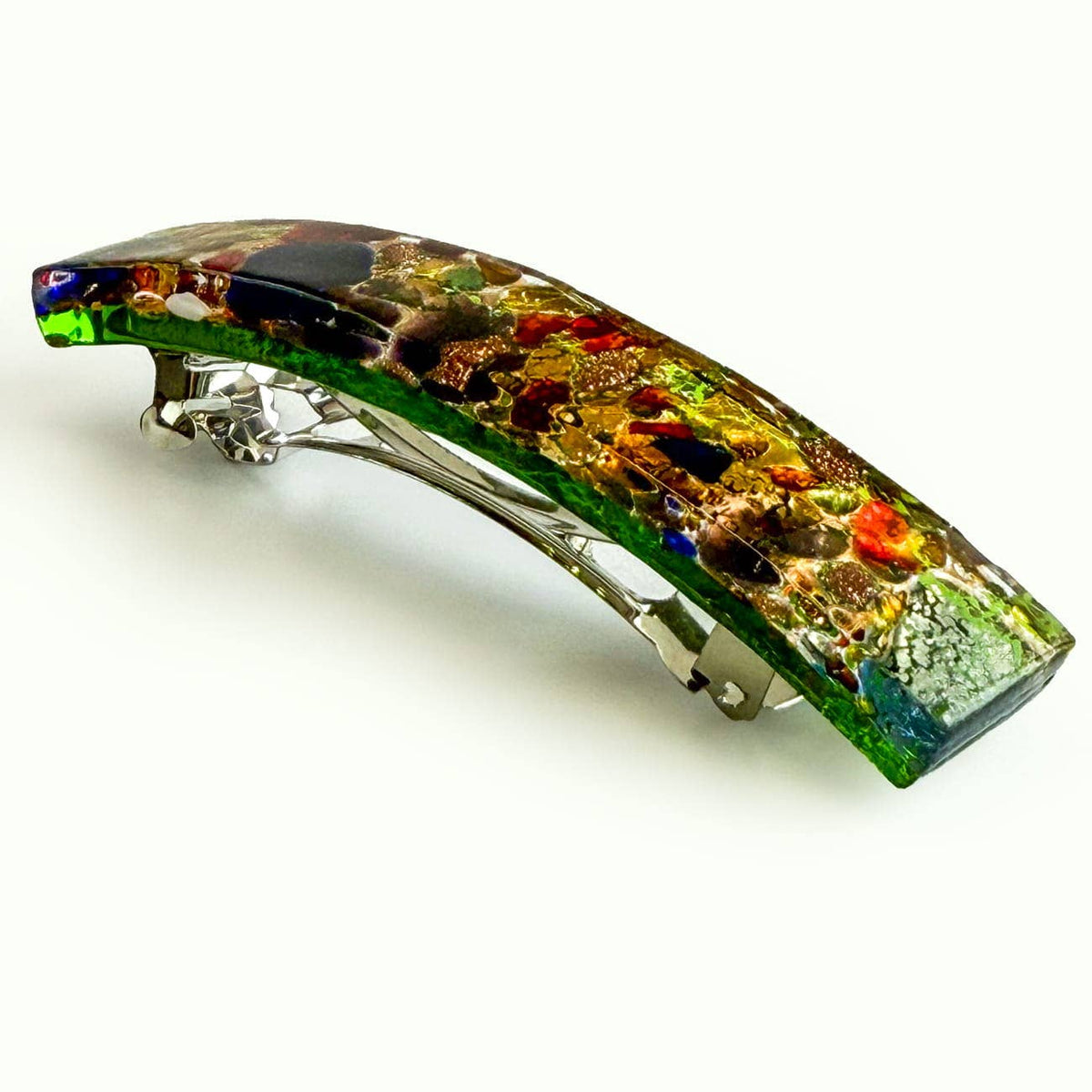 Murano Glass Hair Barrette, Assorted Colors | Made in Venice