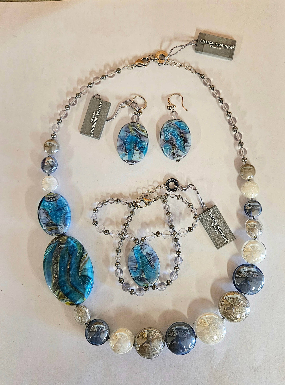 Malibran 4pc Murano Glass Jewelry Collection Antica Murrina | Made in Veneto