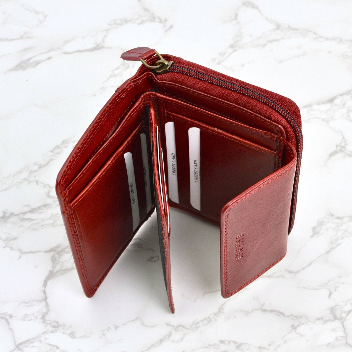 Giovanna Women's Italian Leather Bi-fold Wallet with Coin Pocket | Made in Tuscany