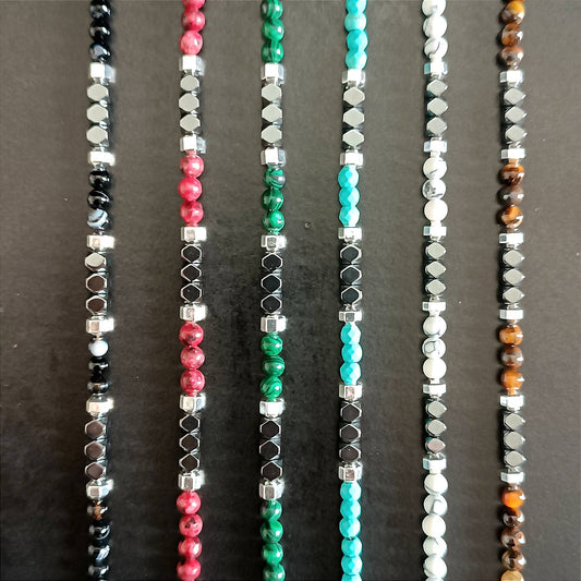 Taormina Stone and Steel Bracelet | Made in Lazio