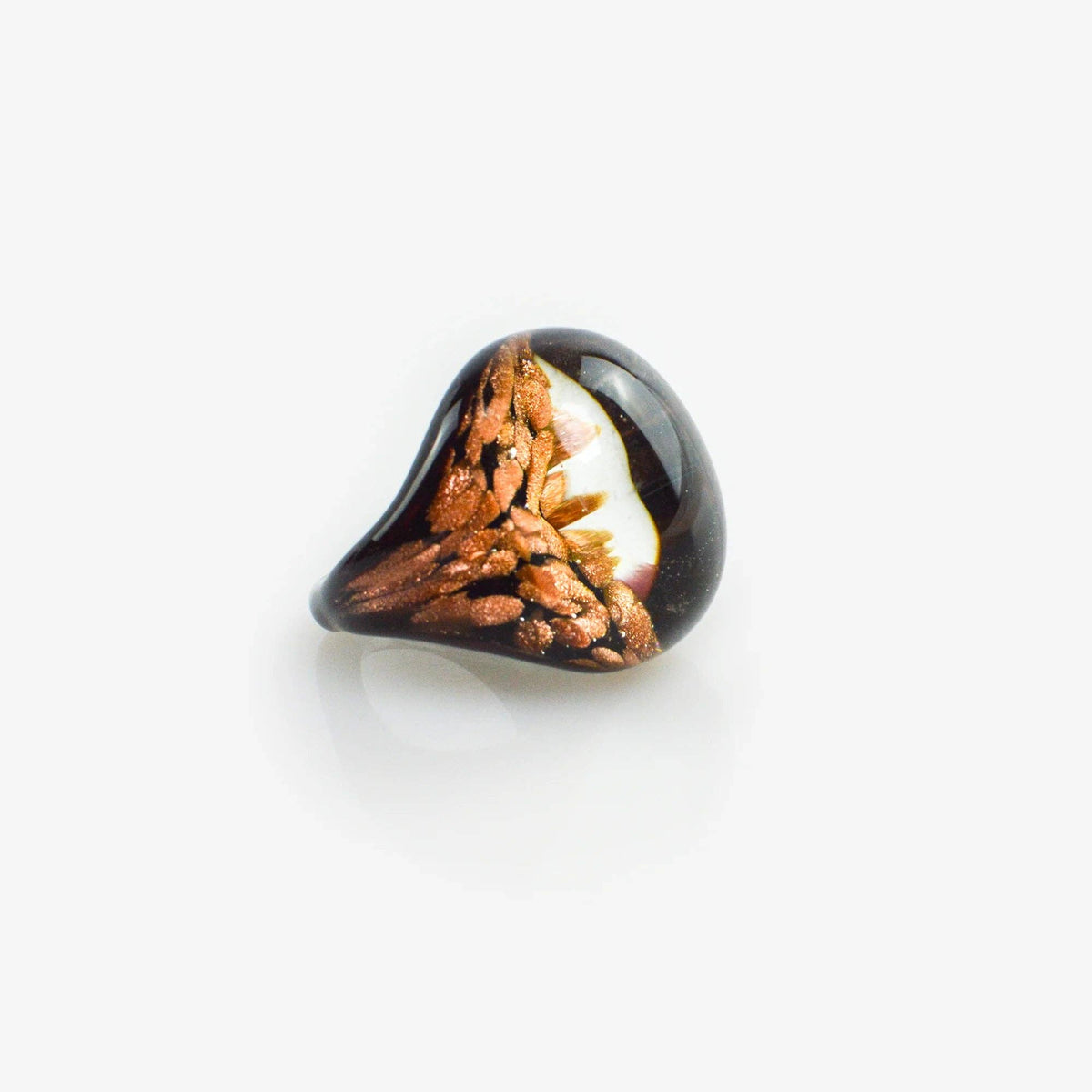 Bombato Avventurina Murano Glass Ring | Made in Venice