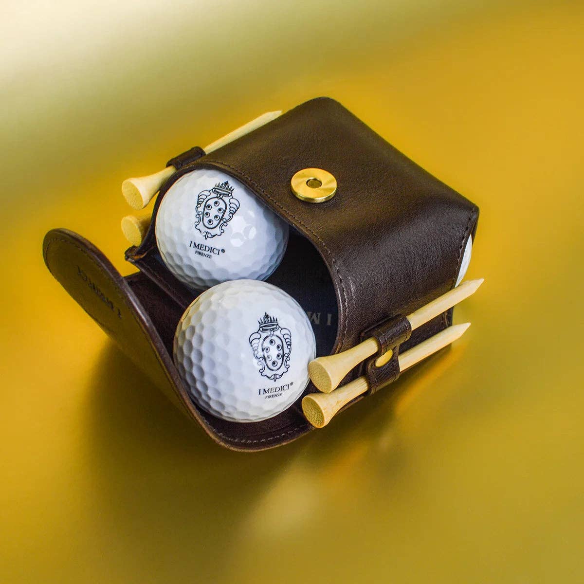 Leather Golf Ball Holder | Made in Italy