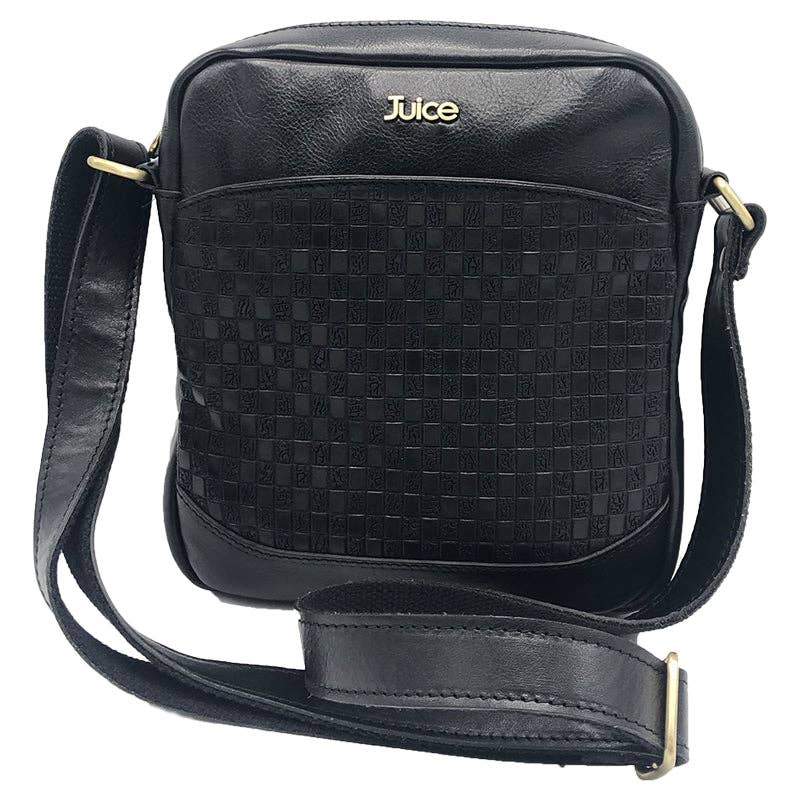 Hand Buffered Leather Shoulder Bag with Magnetic Closure | Made in Tuscany