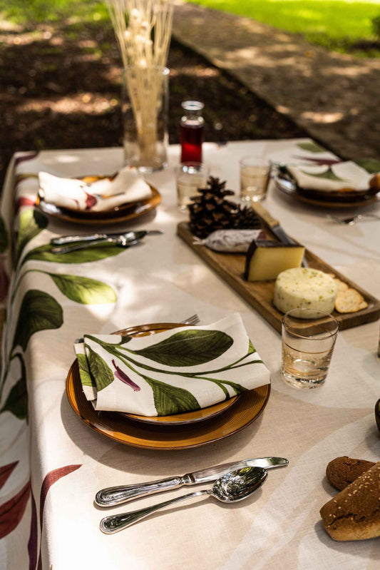 Woody Linen Tablecloth | Made in Sicily
