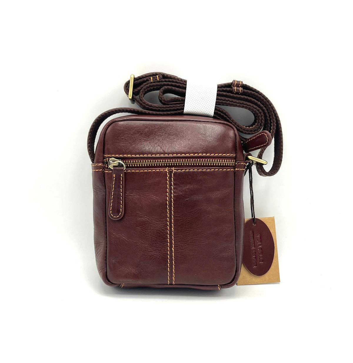 Genuine Leather shoulder bag, for men, small size, art. TA4811 | Made in Italy
