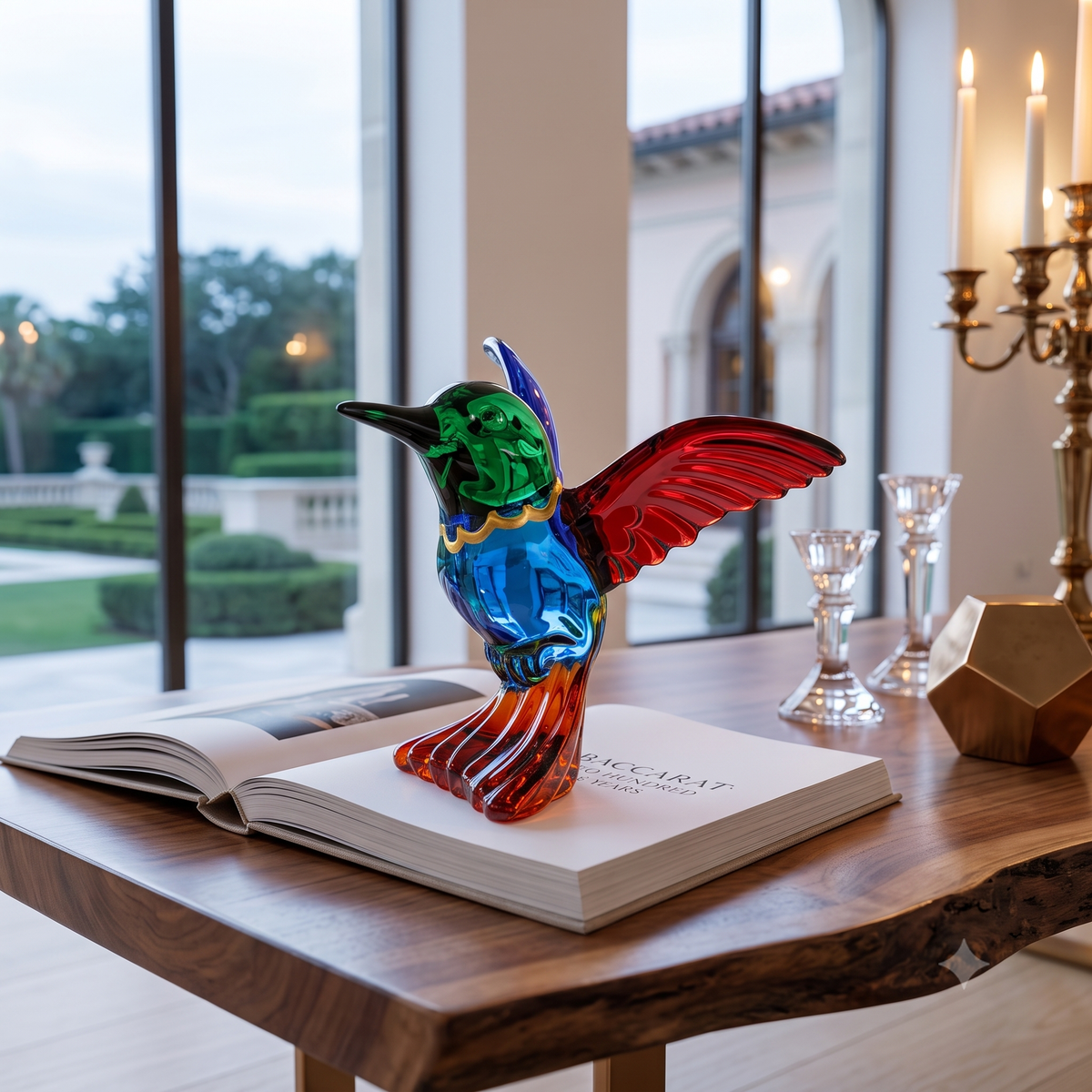 Colibrì Hummingbird Figurine – Multicolor Venetian Glass" | Made in Venice