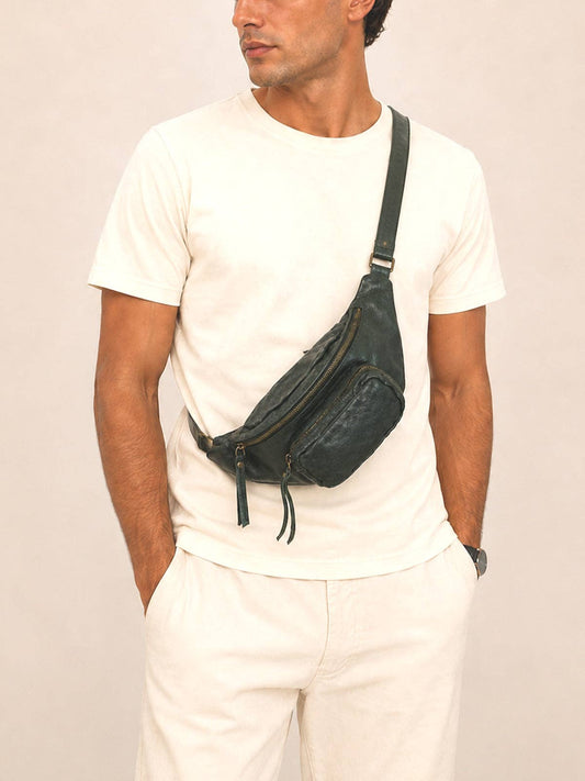 Vintage Leather Belt Bag | Made in Italy