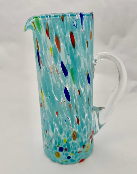 Murano Glass Light Blue Pitcher | Made in Veneto