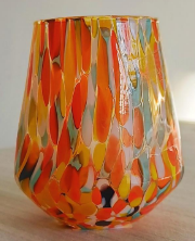 Murano Glass Stemless Wine - Assorted Color Opt | Made in Veneto