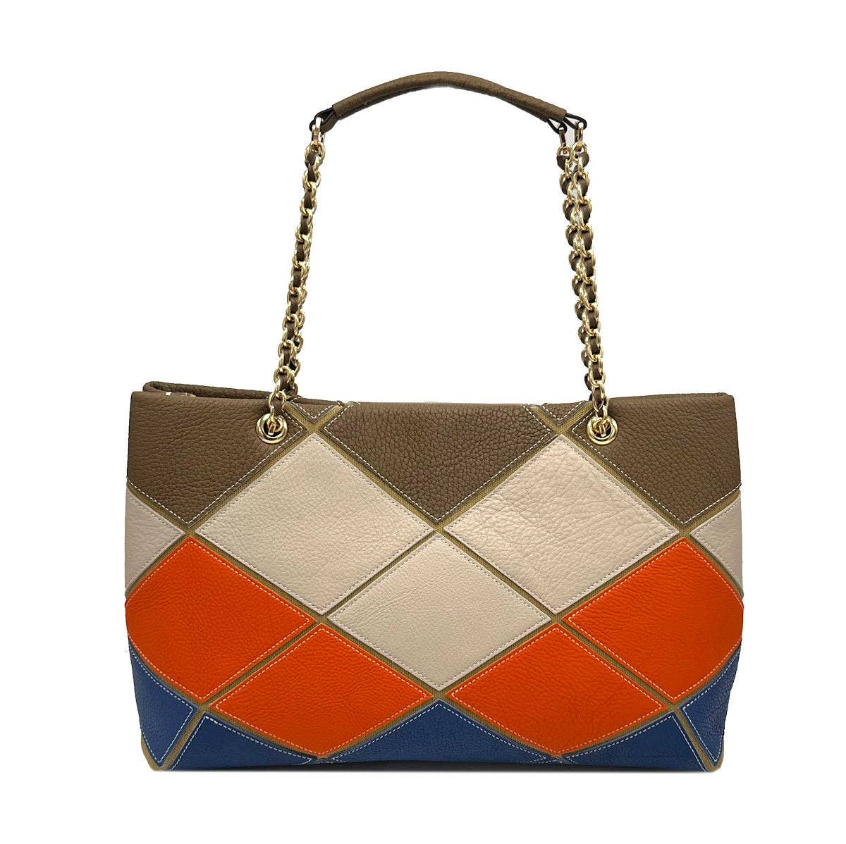Genuine Leather Chain Bag, Big Size | Made in Tuscany