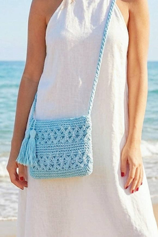 Italian Crossbody Bag 7.5" JIJOU CAPRI | Made in Campania