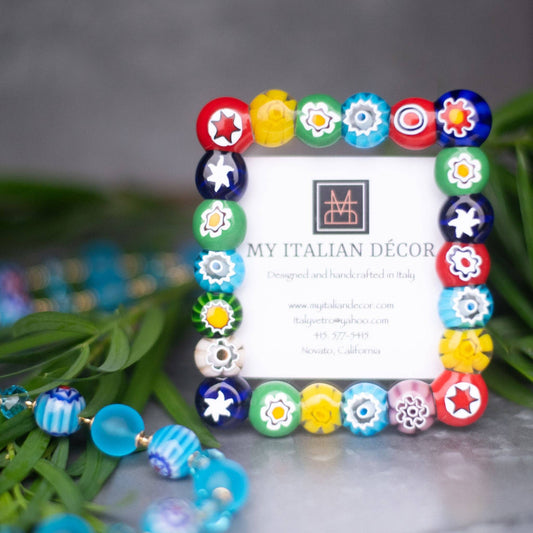 Murano Glass Millefiori Mini Photo Frame | Made in Veneto