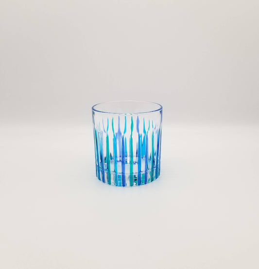Timeless Aqua Whiskey Glass | Made in Veneto