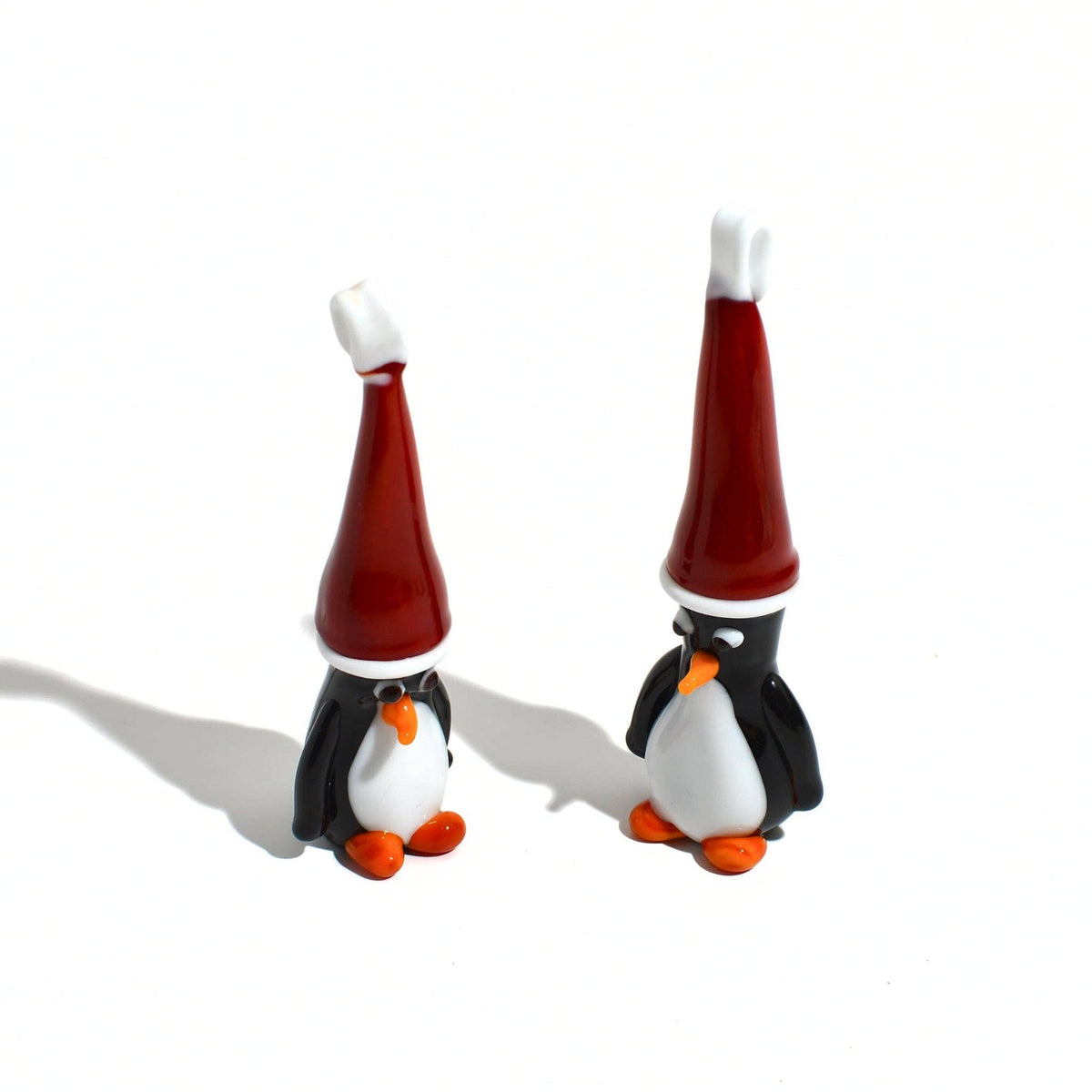 Set of 3 Murano Glass Penguin Figurines / Ornaments | Made in Venice
