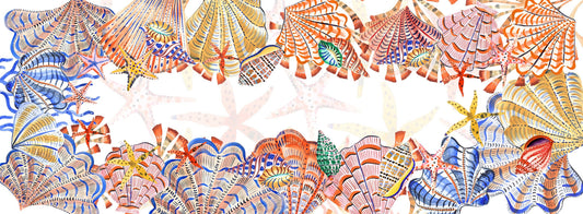 Shell Bay Cotton Satin Table Runner | Made in Sicily