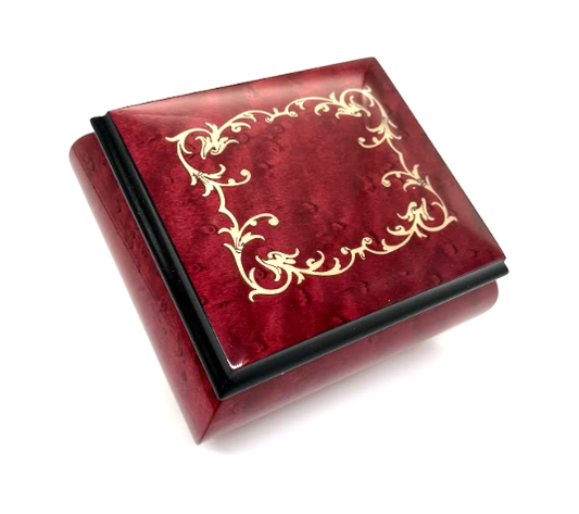 Music Box with Arabesque Inlay Design - 17A | Made in Campania