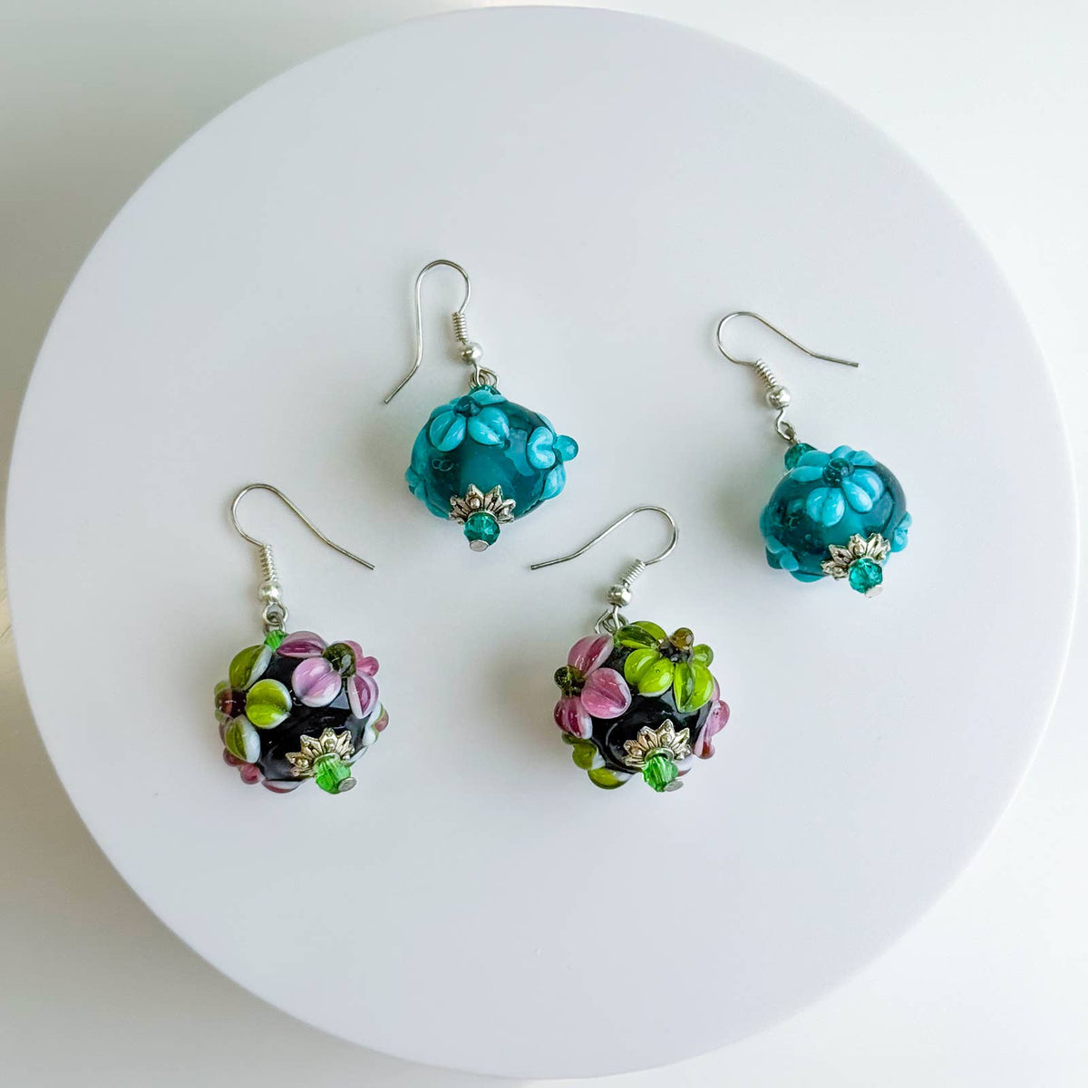Big Beaded Earrings – Murano Glass | Made in Venice