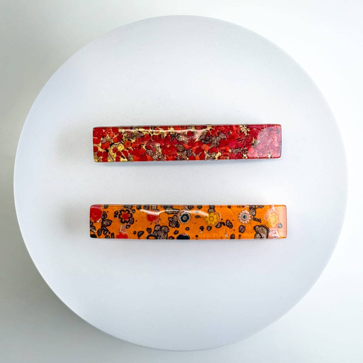 Murano Glass Hair Barrette, Assorted Colors | Made in Venice