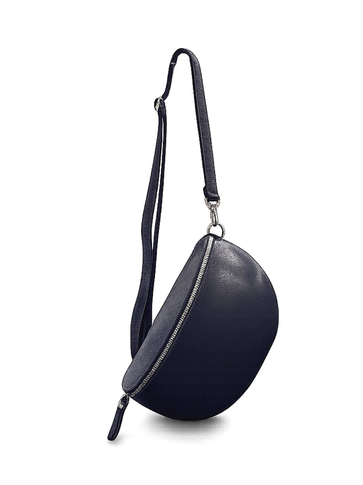 Genuine Leather Crossbody Bag, Medium | Made in Tuscany