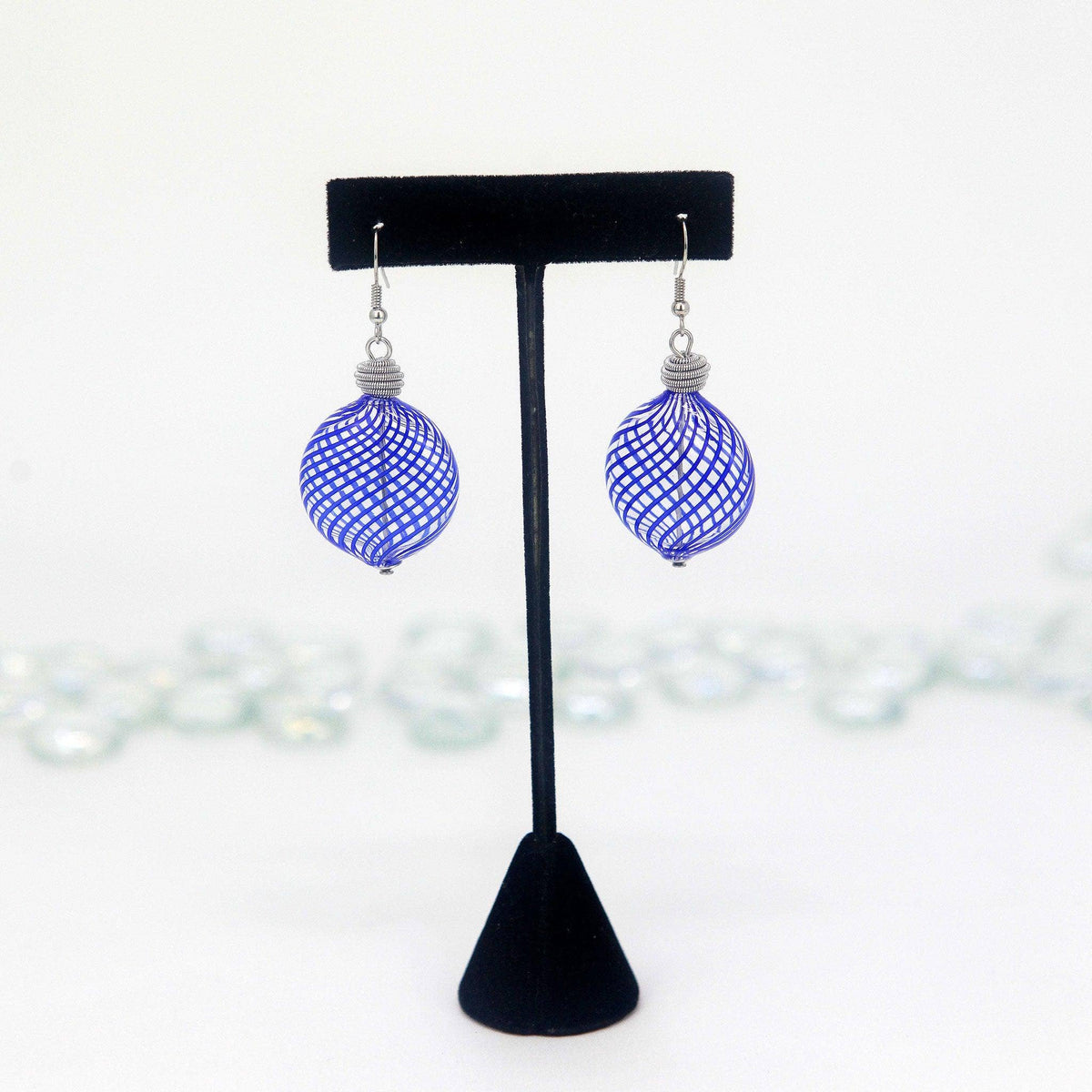 Murano Glass Penny Bead Earrings, Assorted Colors | Made in Venice