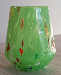 Murano Glass Stemless Wine - Assorted Color Opt | Made in Veneto