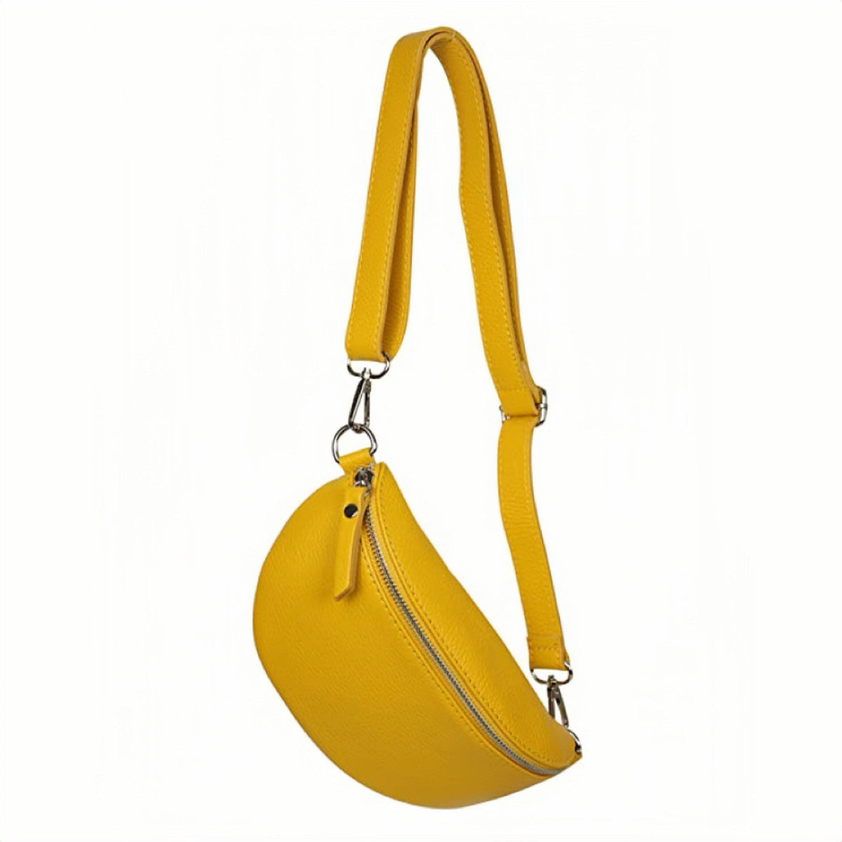 Modarno Unisex Waist Bag and Shoulder Bag in Genuine Leather 9.1" x 2.8" x 4.7" | Made in Italy