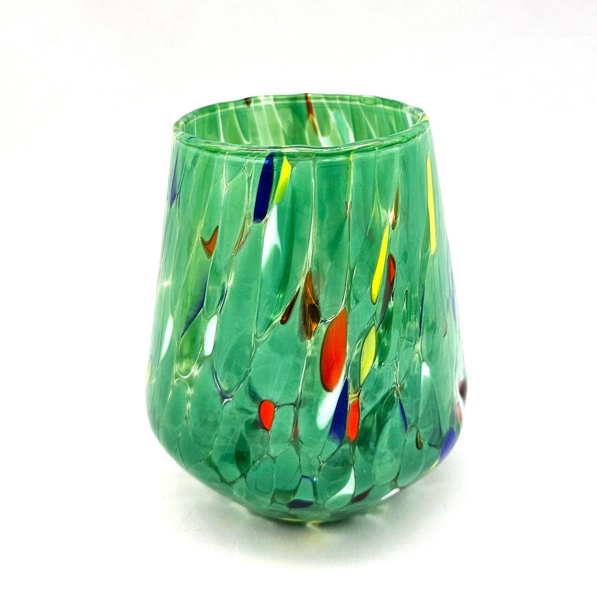 Murano Glass Stemless Wine - Assorted Color Opt | Made in Veneto