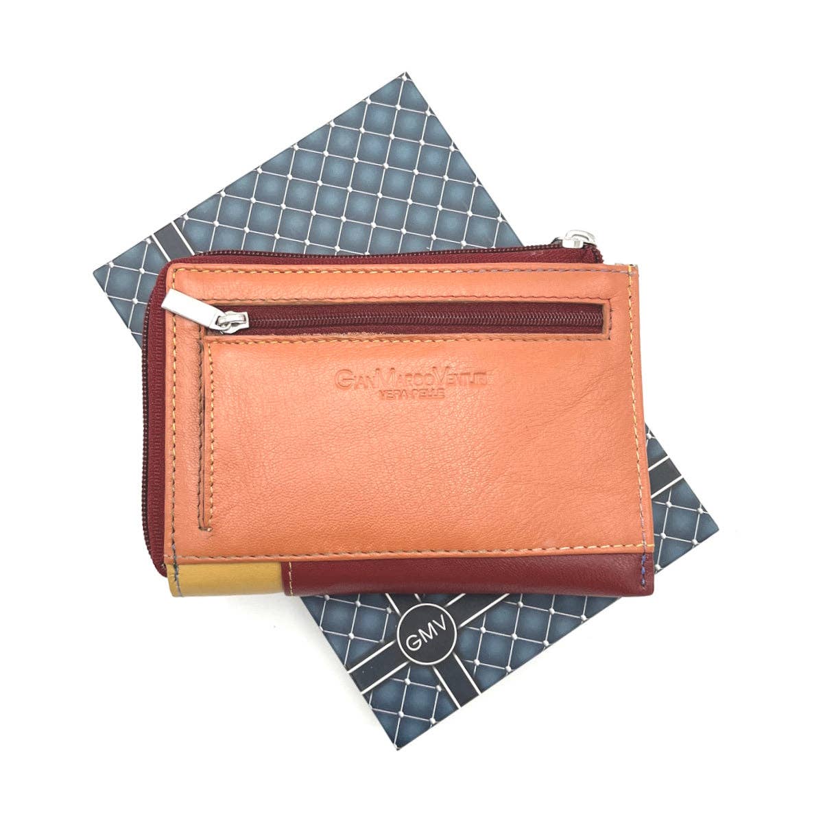 Genuine leather passport holder, Brand GMV, art. GMV80-PASS | Made in Italy