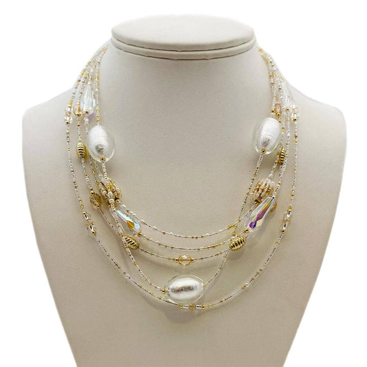 Murano Glass Layered Necklace | Made in Veneto