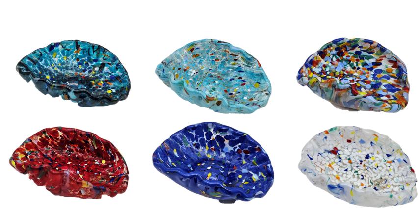 Murano Glass Shell Dish - Assorted Colors | Made in Venice