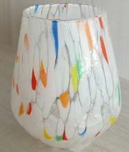 Murano Glass Stemless Wine - Assorted Color Opt | Made in Veneto